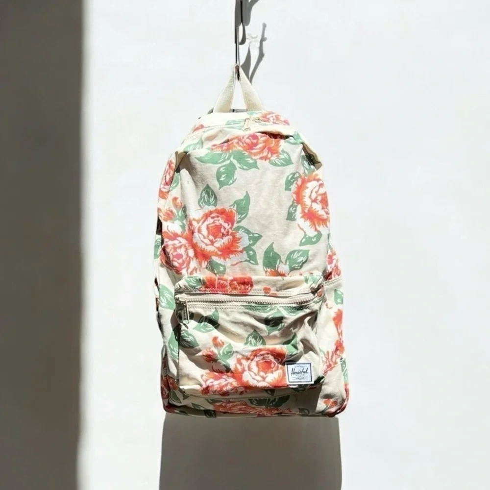 🌻NEW Hershel Vintage Rose Washed Cotton Fabric Daypack Backpack
